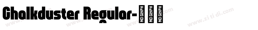 Chalkduster Regular字体转换